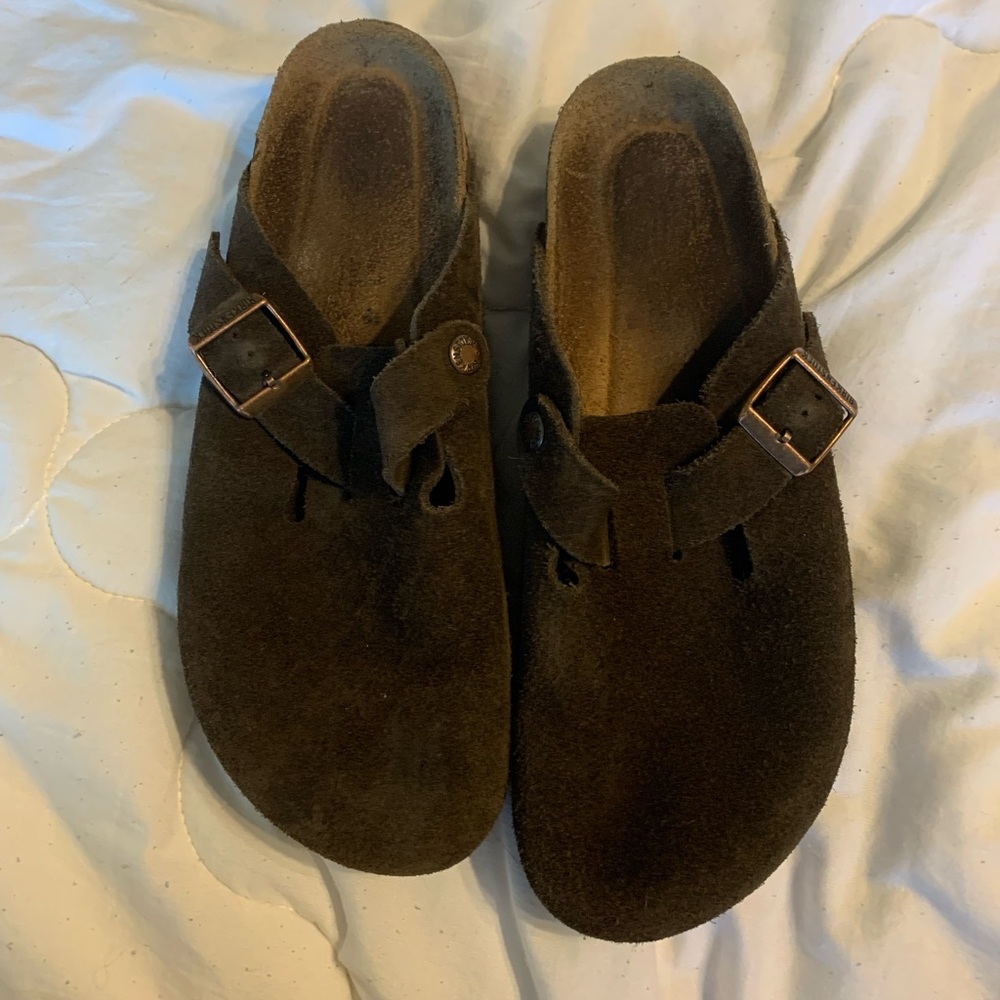 Birkenstock clog brown Suede